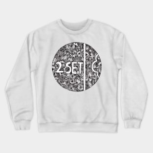 Twoset zentangle logo Crewneck Sweatshirt